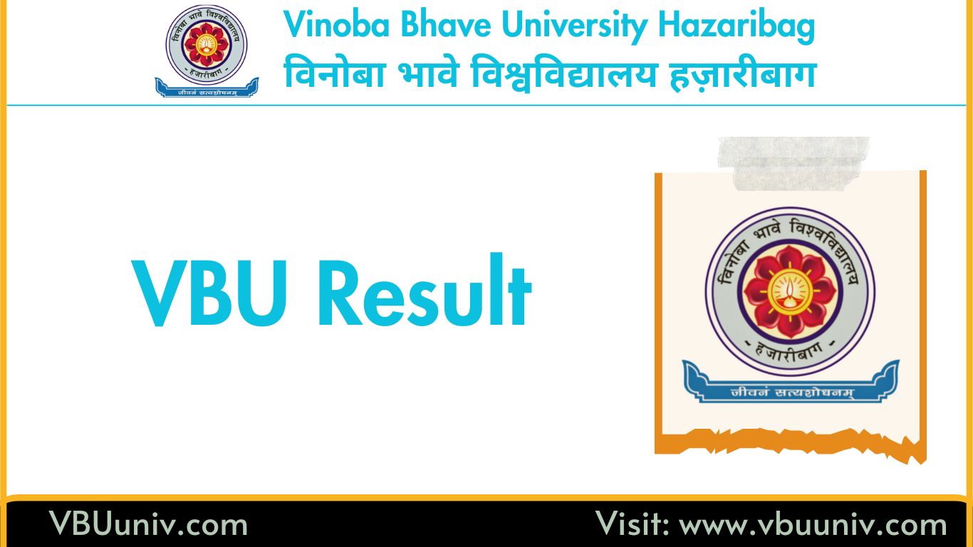 VBU Result 2025: Download UG & PG all Semester Result/Marksheet at vbu.ac.in