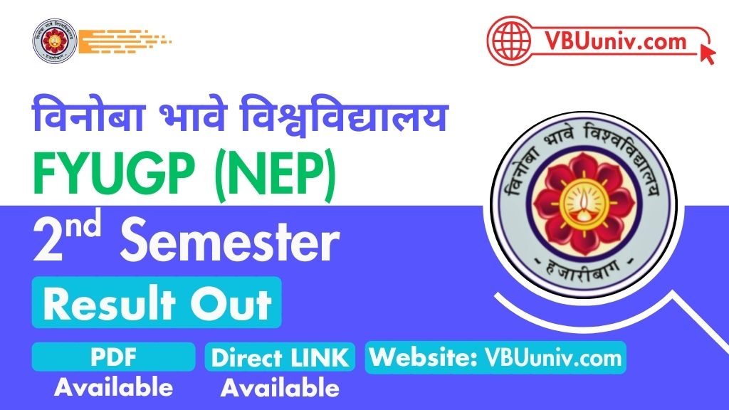 Vinoba Bhave (VBU) FYUGP Semester 2 Result